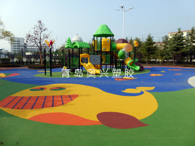 EPDM透气型幼儿园塑胶场地